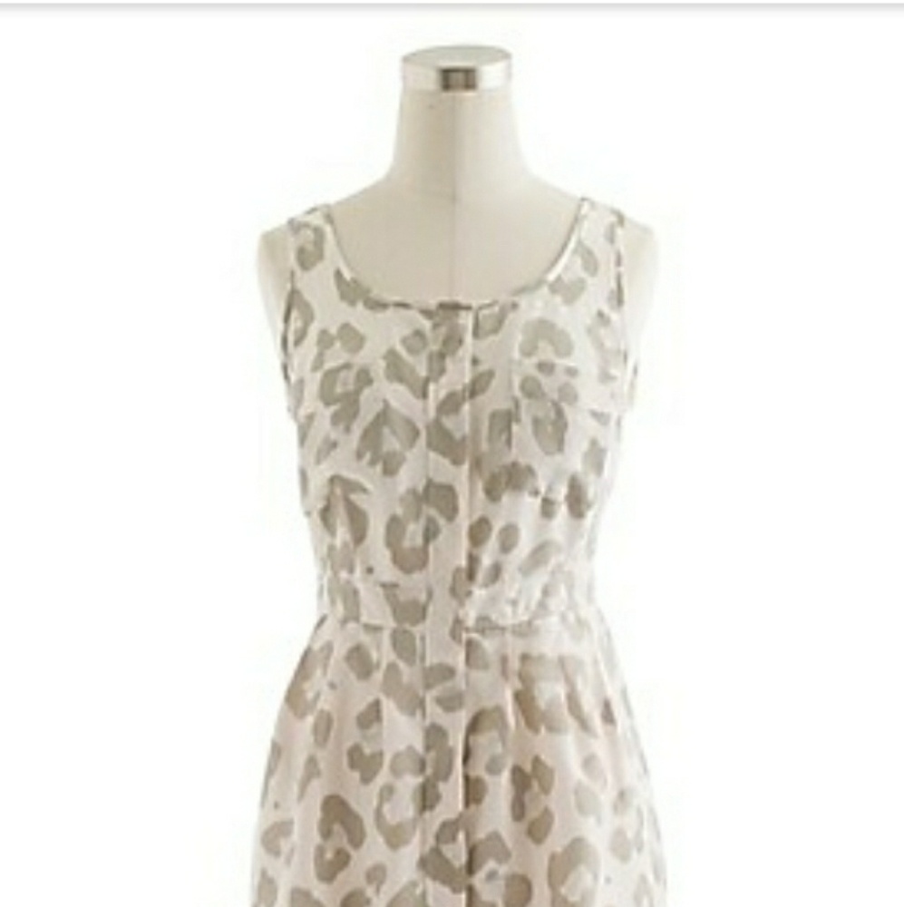 Leopard print silk dress